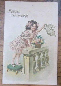 Cartolina d'epoca in rilievo Bambini -1907 - postcard - tarjeta -  - Picture 1 of 2