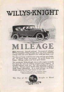 Willys Knight Side 1 French Line Side 2 Ad 6.5 x 10 - Picture 1 of 2