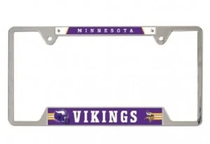 MARCO DE PLACA DE METAL DE MINNESOTA VIKINGS DE WINCRAFT - Imagen 1 de 10