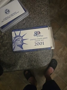 2001 United States Mint 10 Coin Proof Set OGP & COA Free Shipping - Picture 1 of 4