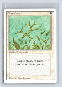 GREEN WARD – MTG Magic the Gathering Card – Revised – Uncommon - Picture 1 of 6