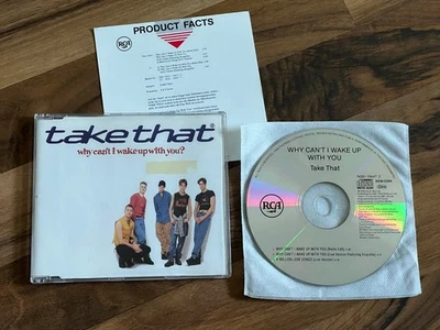 TAKE THAT Why Can't I Wake Up With You? OOP 1993 GERMANY CD single w/ promo info - Image 1 of 4