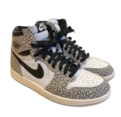 1569) Nike Air Jordan 1 One Retro High OG White Cement Men’s Size 8 DZ5485-052 - Image 1 of 4