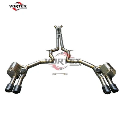 Titanium Remote Valved Catback Exhaust For Porsche Panamera 971 2017+ 4/4S/GTS - Image 1 of 4