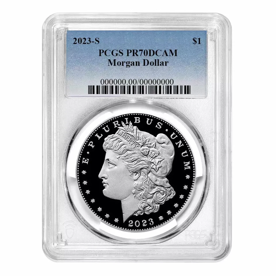 2023-S Morgan Dollar PCGS PR70DCAM with Box and COA - Image 1 of 3