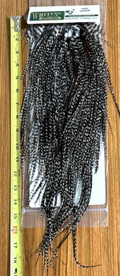 Whiting Hebert Miner Grizzly Variant Rooster Saddle, Pro Grade, Fly Tying - Image 1 of 2