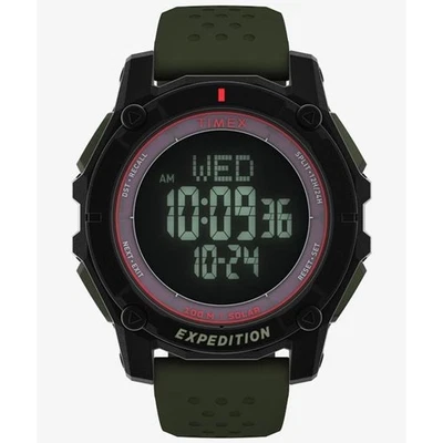 Reloj Solar Timex Expedition Ridge Exterior Verde 49mm 22mm Estuche Resina Foto 1 de 4