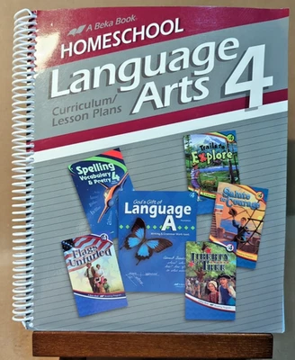 A Beka Homeschool Language Arts 4 Curriculum Lesson Plans 2011 Grade 4 Abeka - Image 1 of 4