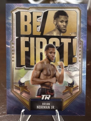 2024 Topps Chrome Boxing Brian Norman Jr. Be First! Case Hit SSP #BF-15 - Image 1 of 2