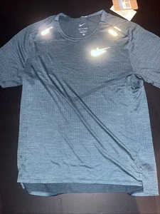 Camiseta para correr Nike Techknit Dri Fit Adv talla mediana verde azulado nueva con etiquetas CZ9046-454 - Imagen 1 de 3