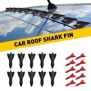 10pcs Shark Car Fins Vortex Diffuser Generator Wing Spoiler Roof Bumper Antenna - Picture 1 of 9