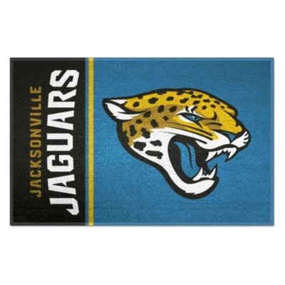 FANMATS - 8237 NFL Jacksonville Jaguars Alfombra de iniciación facial de nailon, 19"x30" Foto 1 de 4