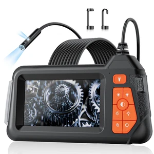 Cámara Endoscopio Industrial 1080P Doble Lente Luz 16FT Flexible Plomeria Auto - Imagen 1 de 12