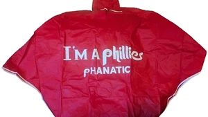 Poncho/chaqueta de lluvia vintage de los Philadelphia Phillies con capucha extraíble - Talla: niños L - Imagen 1 de 3