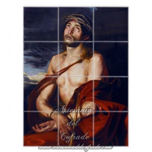 Retablo de 12 azulejos de Jesús del Ecce-Homo - Imagen 1 de 2