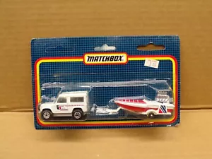 VINTAGE Matchbox TWO PACKS Land Rover 90 & Seafire Speed Boat #TP-121 - NOS - Picture 1 of 4