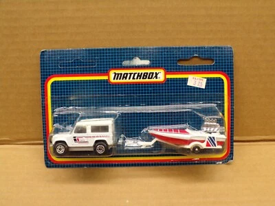 VINTAGE Matchbox TWO PACKS Land Rover 90 & Seafire Speed Boat #TP-121 - NOS - Image 1 of 4