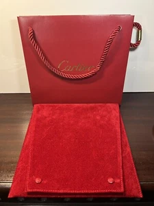 CARTIER Genuine Necklace Jewellery Travel Pouch Completed with Carry Bag - Picture 1 of 3