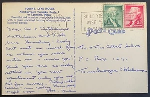 Boston, Massachusetts Post Card - mailed Jun 2, 1960 to Muskogee, OK - MA - Picture 1 of 2