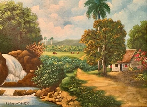 Cuban Solorzano Painting Oil Signed Framed Own A Piece Of Cuban Art History - Picture 1 of 12