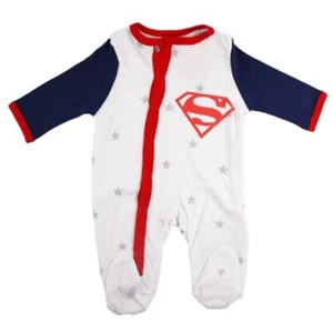 DC Comics Superman Baby Kleinkind Strampler Einteiler Gr. 62 - 92 100% Baumwolle - Bild 1 von 2