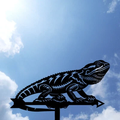 Iguana lizard Metal Weathervane, Weather Vane, home roof decor - Image 1 of 4