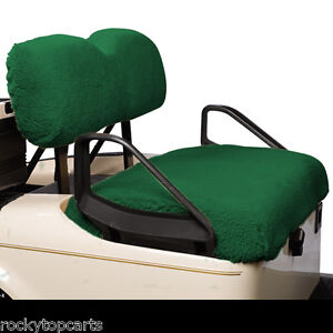 Yamaha Golf Cart Green Sheepskin 2 Piece Seat Cover Set Fits G29 Drive