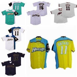 Retro Ohtani #16 Team Japan Hokkaido Fighters Baseball Jersey All Stitched Name