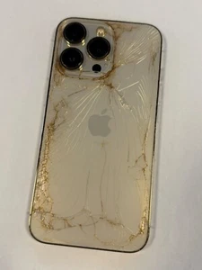 USED Grade C iPhone 13 Pro 256GB Gold Cracked I Camera Faulty I Aftermarket - Picture 1 of 3