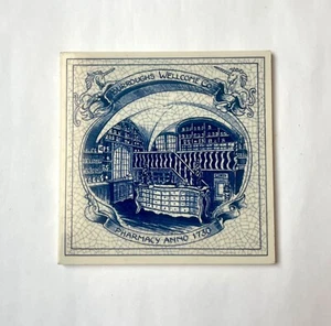Delft Blue Pharmacy Ceramic Tile - Free Shipping! - Picture 1 of 3