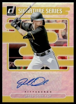 2021 Donruss Signature Series Jared Oliva Auto Pittsburgh Pirates #SS-JO R23 - Image 1 of 2