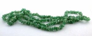 5mm to 10mm Natural Green Aventurine Chip Nugget 34 Inch Bead Strand CBS59 - Picture 1 of 2