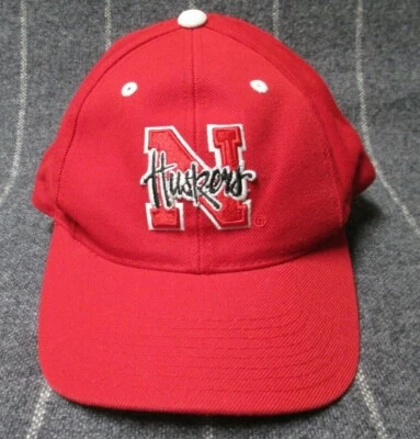 Gorra de béisbol roja ajustable University of Nebraska Huskers Puma - adulto talla única Foto 1 de 4