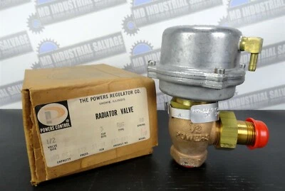 POWERS CONTROL - 657-6910 Model 1R7RS 1/2" RADIATOR VALVE - ANG, 10 Spring (NEW) - Image 1 of 4