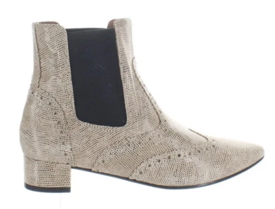 Botas Chelsea de Cuero Blanco Mountain Summit para Mujer 6 Adella Camel Exóticas Nuevas Foto 1 de 4