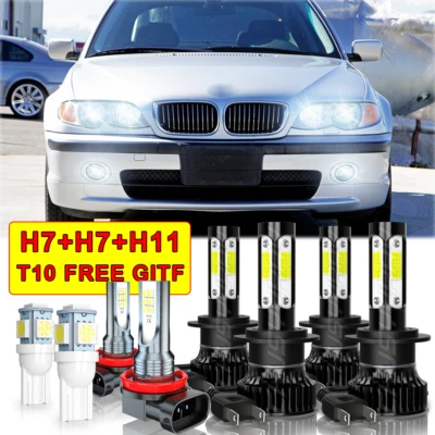 Faros LED luces antiniebla bombillas Combo for BMW 328i 325xi 330xi 2002-2006 - Image 1 of 4