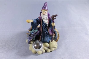 Young 20862 Wizard With Gazing Ball and Dragon Statue Small See Description - Picture 1 of 18