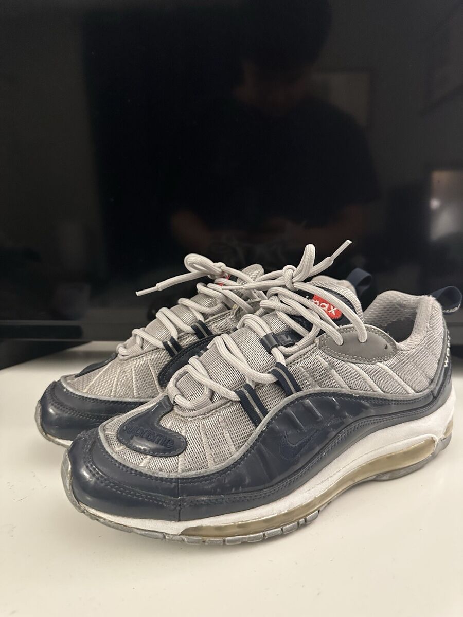 Nike Supreme x Air Max 98 Obsidian for Sale | Authenticity Nike Supreme x Air Max 98 Obsidian for Sale | Authenticity