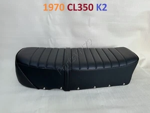 1968-1970 Honda CL350 K0-K2 Seat. Scrambler 350 CL350K Saddle. Metal Pan - Base. - Foto 1 di 23
