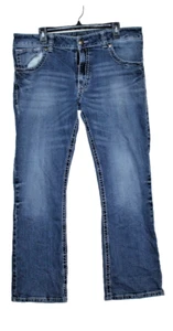 wrangler rock 47 slim boot jeans 39x31 measured - Picture 1 of 4