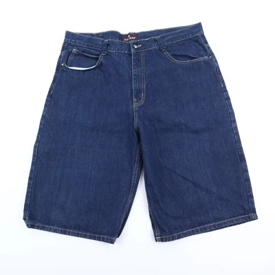 Винтажные мужские джинсовые шорты Y2K Red Ape 14 дюймов 40 синие мешковатые фигуристские хип-хоп гранж - Изображение 1 из 4