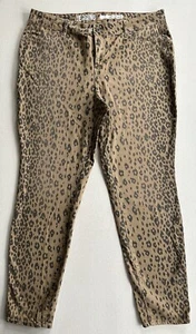 DKNY Jegging Jeans Women's Size 22W Leopard Print Denim Stretch Pants 32” Inseam - Picture 1 of 24