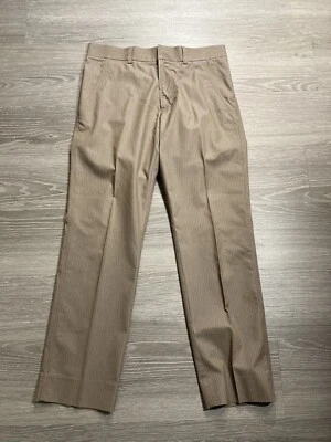 Pantalones de vestir Roberto Cavalli marrón a rayas talla 14 Just Cavalli para mujer Foto 1 de 4