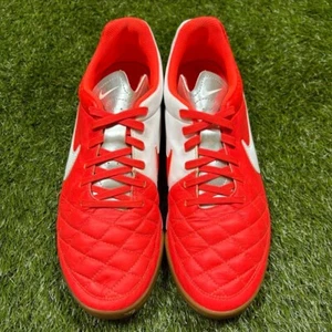 Nike Tiempo Gino Leather IC US 9 UK 8 645572 810 Soccer Futsal Shoes - Picture 1 of 5