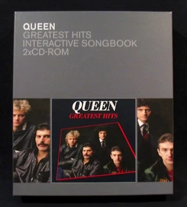 QUEEN~Greatest Hits-Interactive Songbook-2x CD Rom Box Set-Rare! Freddie Mercury - Picture 1 of 6