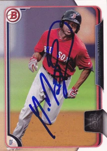 MANNY MANUEL MARGOT BOSTON RED SOX SIGNED CARD SAN DIEGO PADRES TAMPA BAY RAYS - Picture 1 of 1