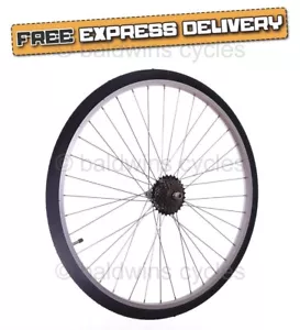REAR 6 Speed 700c Hybrid Trekking Bike / Cycle Wheel + TYRE & TUBE - Picture 1 of 9