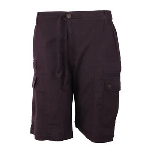 Pantaloncini Bermuda Cargo Casual Chino marrone - Picture 1 of 33