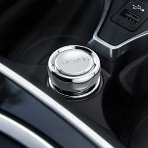 Chrome Button Cap Car Cigarette Lighter Cover Plug Cover Dustproof Replacement - Picture 1 of 7