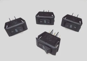 QTY4 ROCKER SWITCH ON/OFF/ON SPDT 3 POSITION MAINTAINED HIGH/LOW FORWARD/REVERSE - Picture 1 of 24
